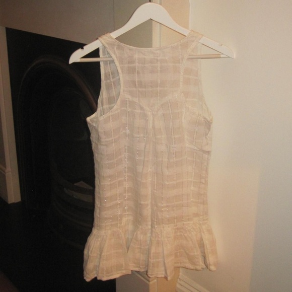 Cream Ruffle Hem Camisole - Picture 2 of 4